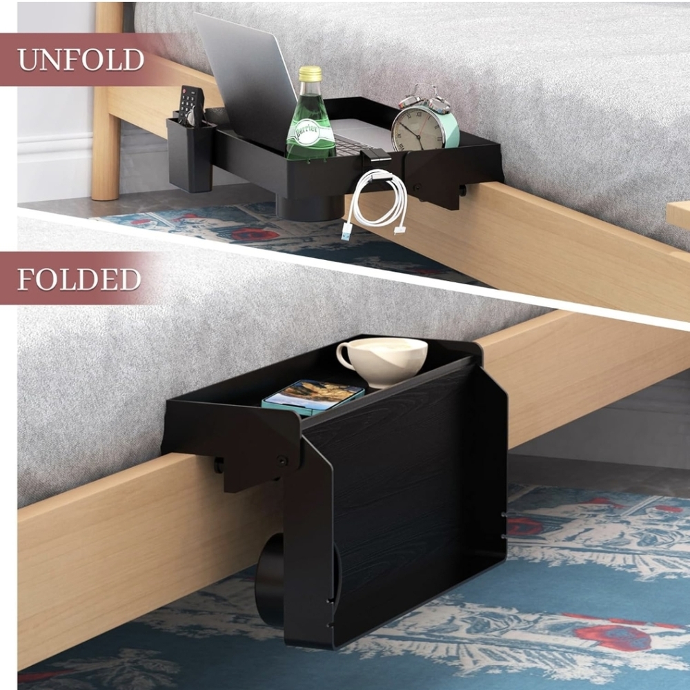 SOLEJAZZ Foldable Bedside Shelf - Picture 7 of 7